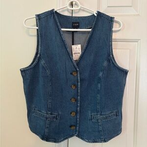 J. Crew Blue Denim Vest